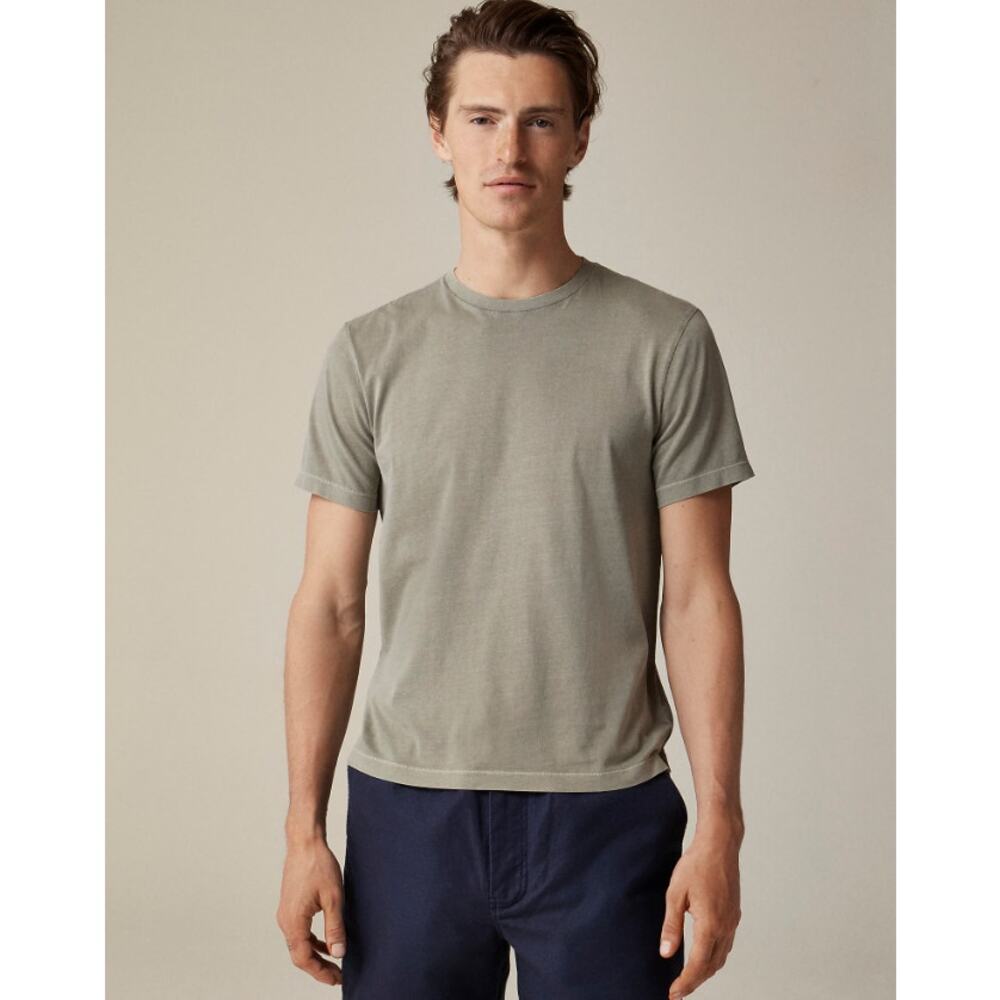 J.Crew Broken-in T-Shirt Mens 2XL Gray Garment Dyed Cotton Crewneck Short Sleeve